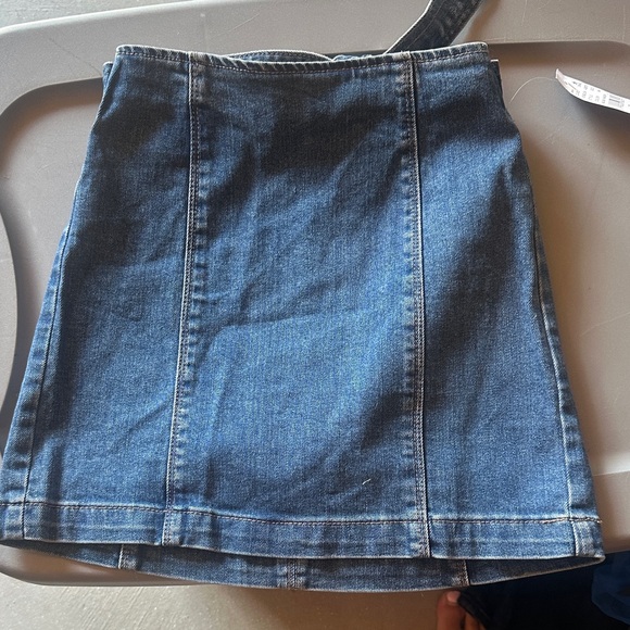 PacSun Classic Blue Denim Pencil Skirt - Picture 1 of 4